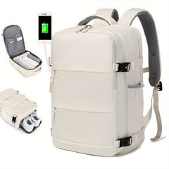 Large Travel Backpack Lightweight Laptop Daypack Shoe Compartment