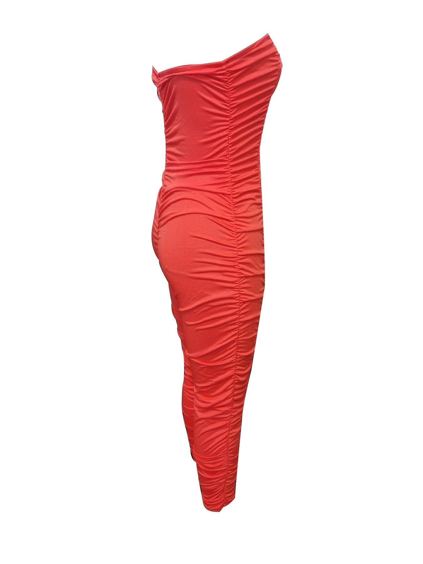 Ruched Tube Jumpsuit Sexy Solid Bodycon Summer Jumpsuit