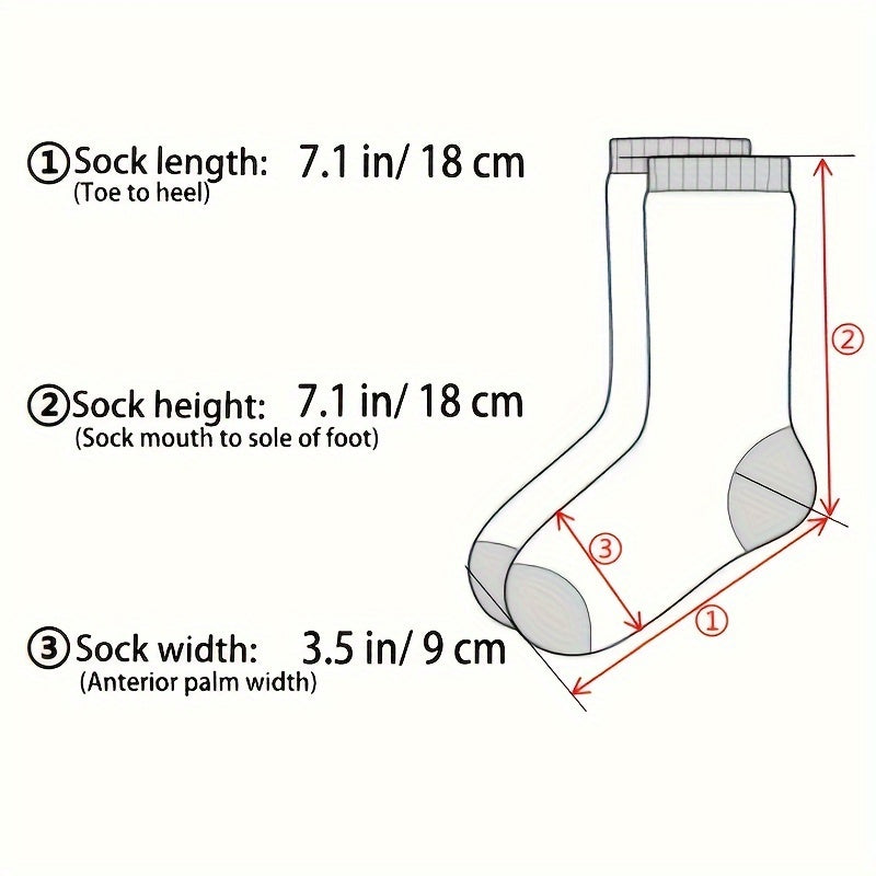 Letter Print Socks Soft Mid Tube Socks Women's Stockings