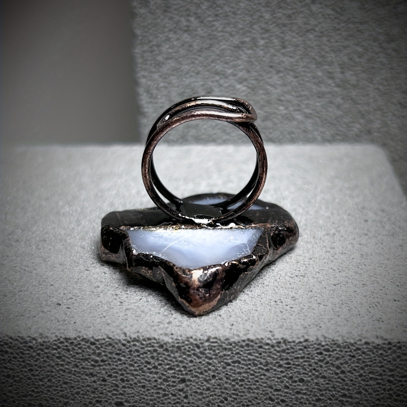 Adjustable Natural Gemstone Ring Blind Box Uncertain Shape