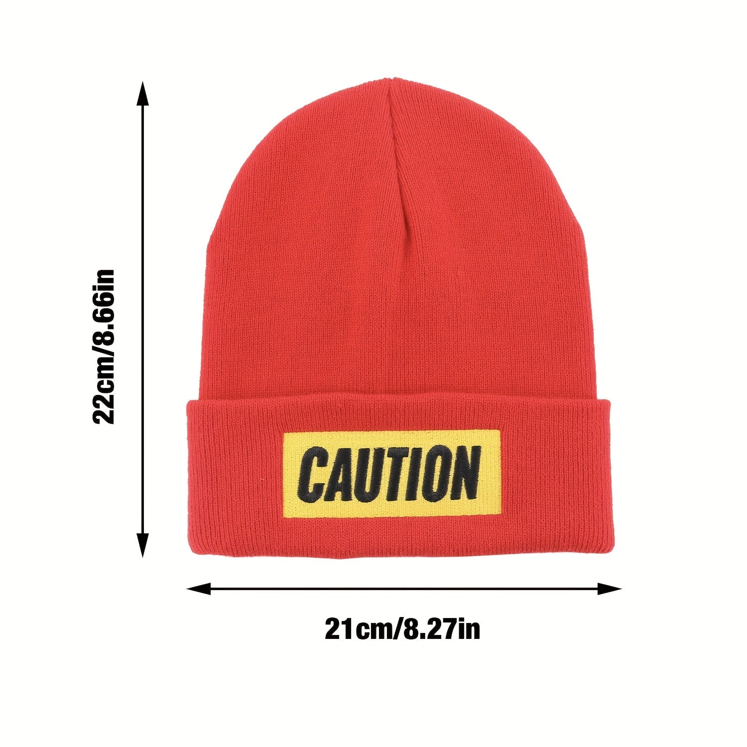 Printed Beanie Solid Knit Hat Warm Skull Hat Casual Coldproof Beanie
