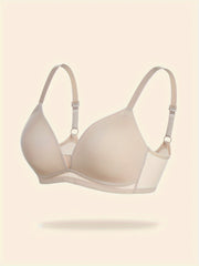 Comfy Wireless Push Up Bra Breathable Solid Women's Lingerie