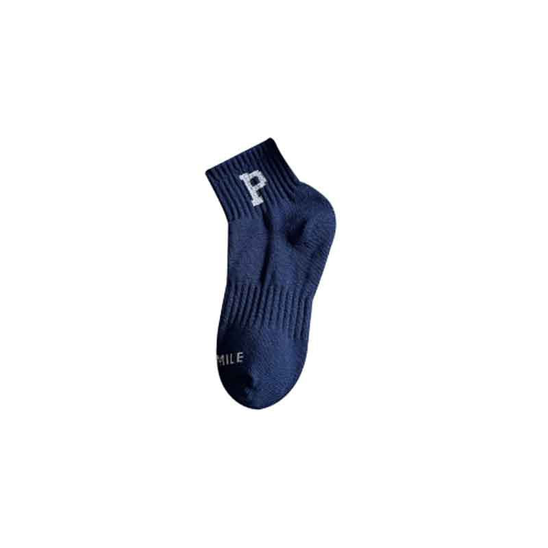 6 Pairs Solid Crew Socks for Women