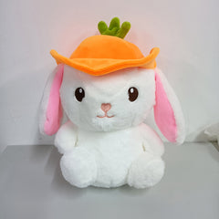 17.78 cm Reversible Bunny Pillow Plush Toy