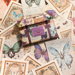 60pcs Retro Fantasy Collage Materials European Characters Flower Window Elves