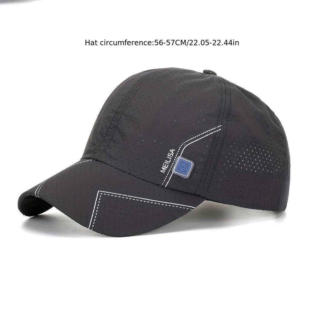 Quick Drying Baseball Cap Thin Breathable Solid Golf Sun Hat Adjustable