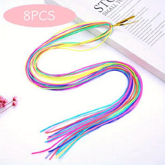 Y2K Luminous Hair Rope Rainbow Hair String