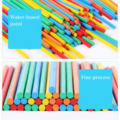 Montessori Math Toys Counting Rods for Babies & Kids Wooden Learning Toys