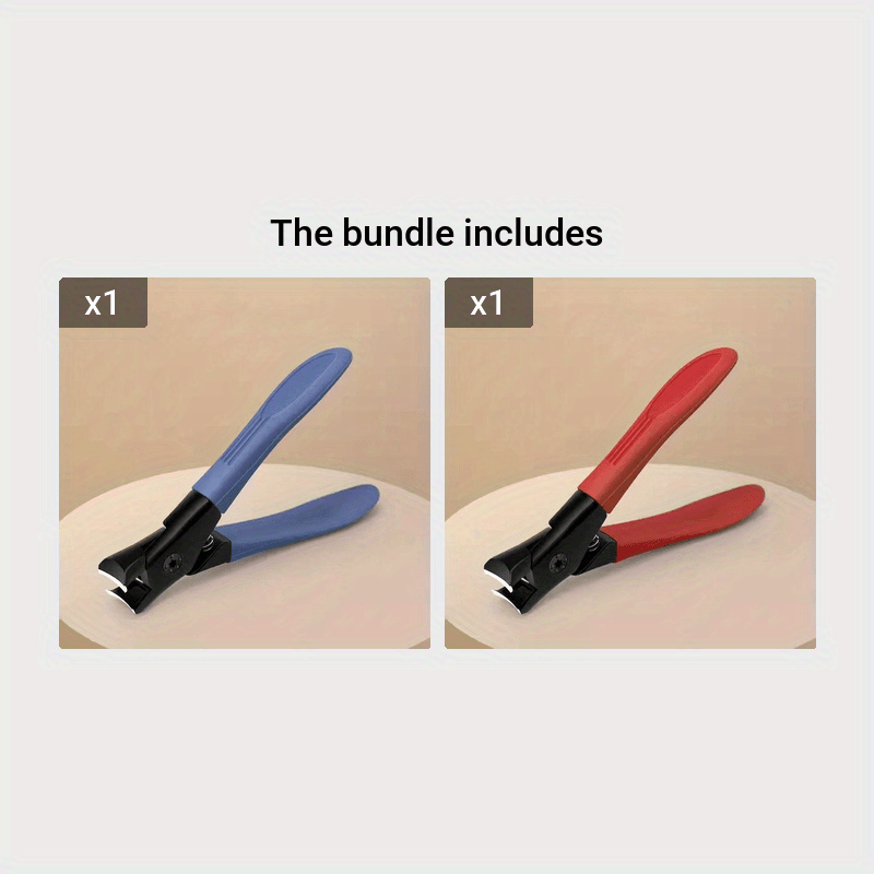 Nail Scissors Large Mouth Stainless Steel Anti splash Nail Trimmer Clipper