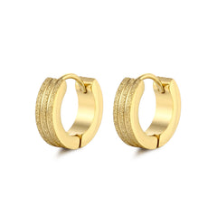 Men's Double Thread Pressing Frosting Earrings