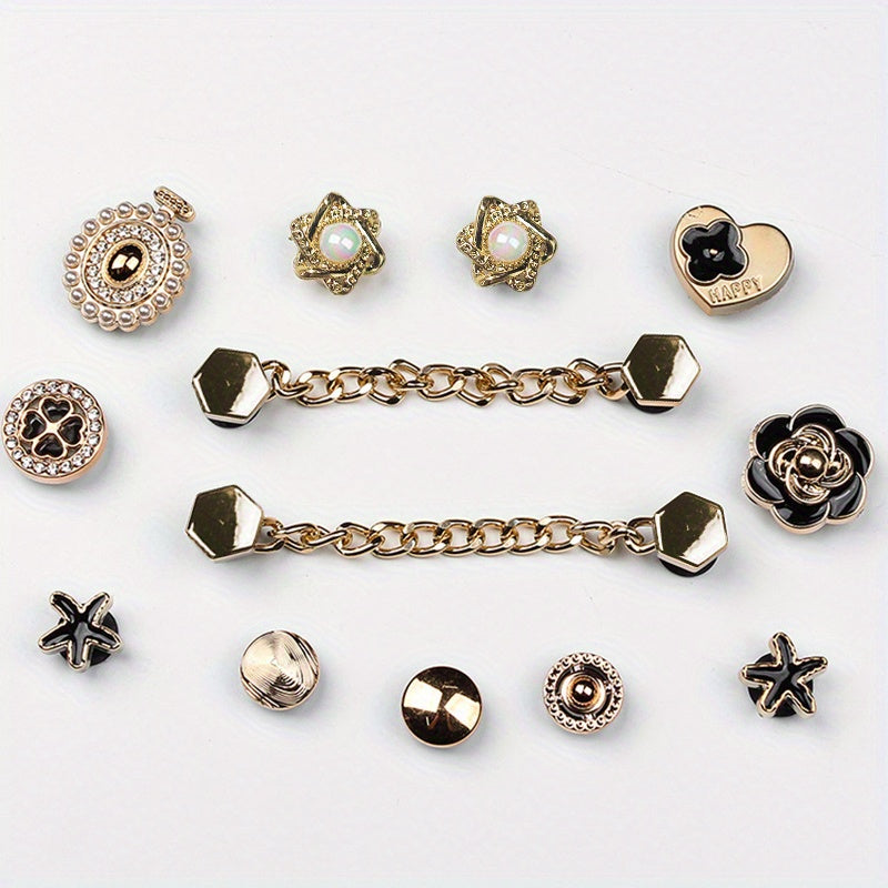 13 Pcs Vintage Bag Charms DIY Travel Beach Bag Accessories Detachable