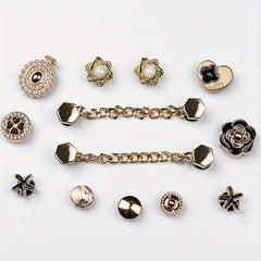 13 Pcs Vintage Bag Charms DIY Travel Beach Bag Accessories Detachable