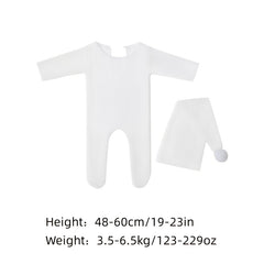 Newborn Photography Rompers Hat Set