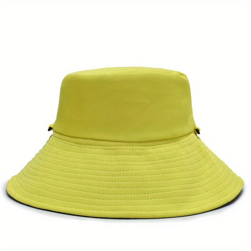 Reversible Solid Bucket Hat Casual Basin Hats Unisex Sunscreen Fisherman Cap