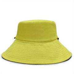 Reversible Solid Bucket Hat Casual Basin Hats Unisex Sunscreen Fisherman Cap