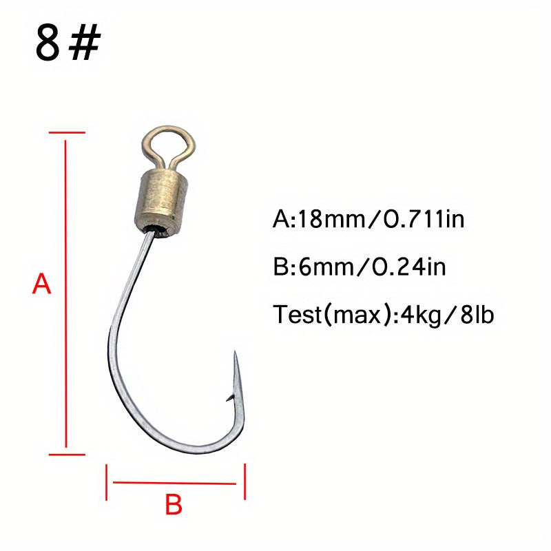 10pcs Heavy Duty Double Hook Fishing Rig for Saltwater Surf Fishing