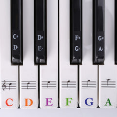 Piano Keyboard Sticker Set Easy to Apply and Remove