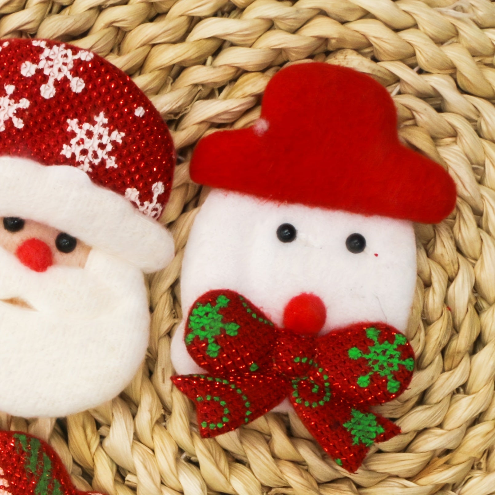 Christmas Snowman Plush Doll Decoration for Festive Room Window Decor