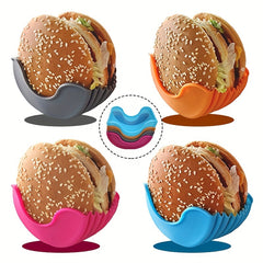 Silicone Burger Clip Retractable Burger Fixed Box Anti-fall Holder