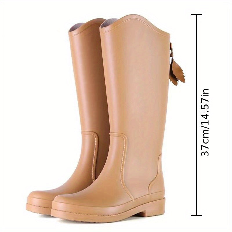 Girls High Top Waterproof Rubber Rain Shoes