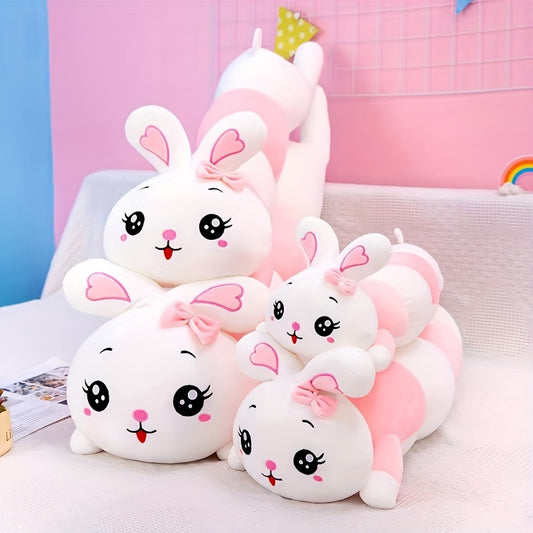 Cute Rabbit Long Body Plush Stuffed Pillow - Soft Birthday Gift