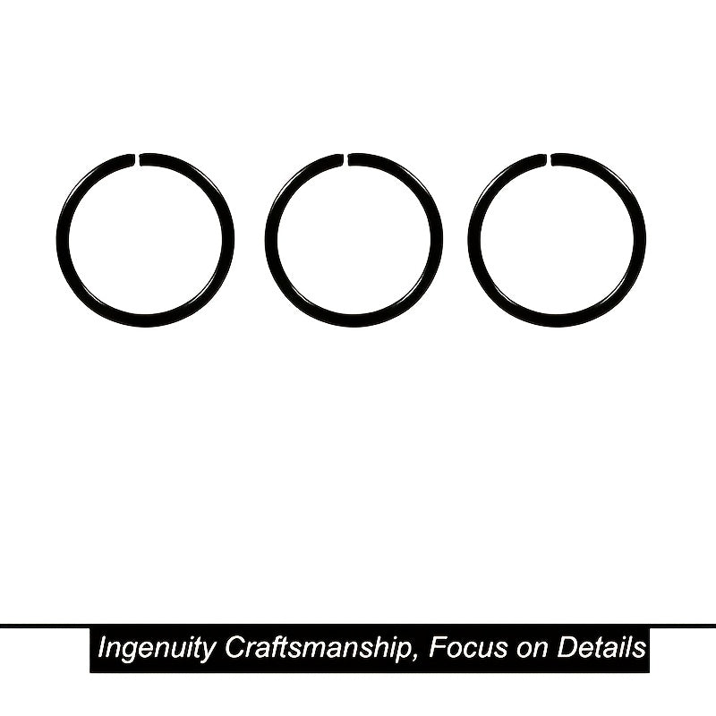 Stainless Steel Round Ring Nose Nail Body Ear Ring