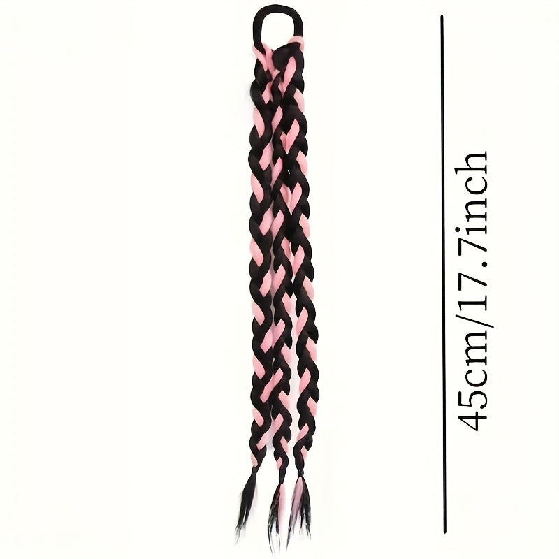 Y2k Boxing Braided Ponytail Twisted Long Braid Hair Accessory