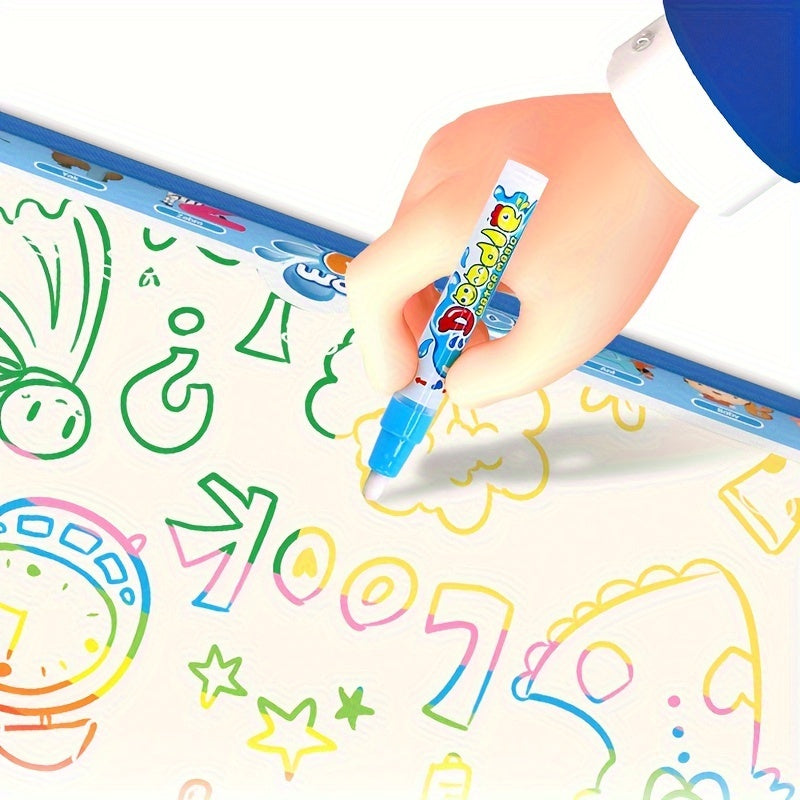 Reusable Magic Water Canvas Doodle Pad Washable Art Toy Animal Illustrations