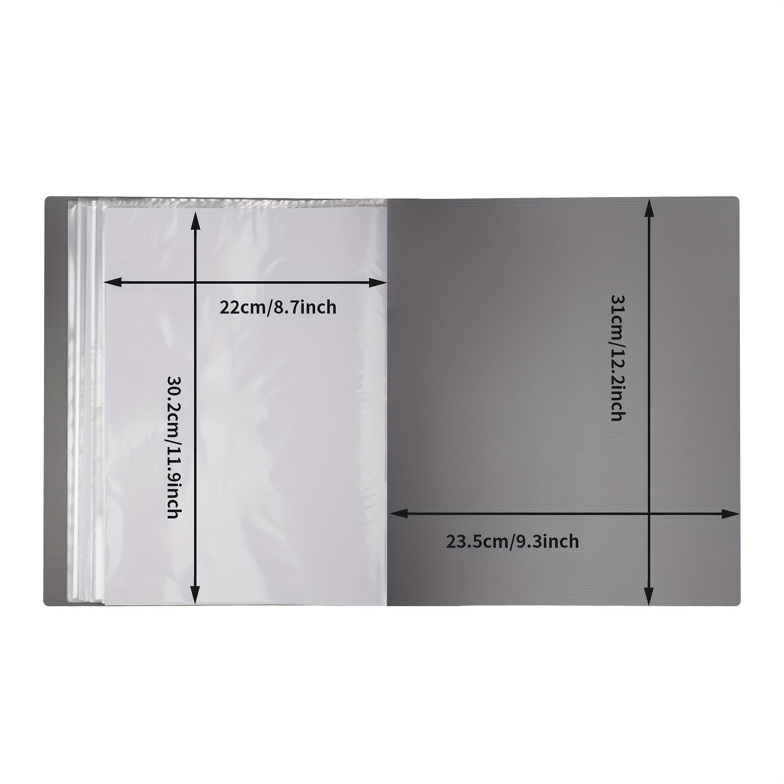 60 Pocket 8.5X11 Binder with Plastic Sleeves