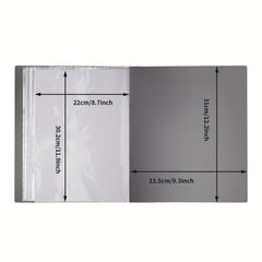 60 Pocket 8.5X11 Binder with Plastic Sleeves