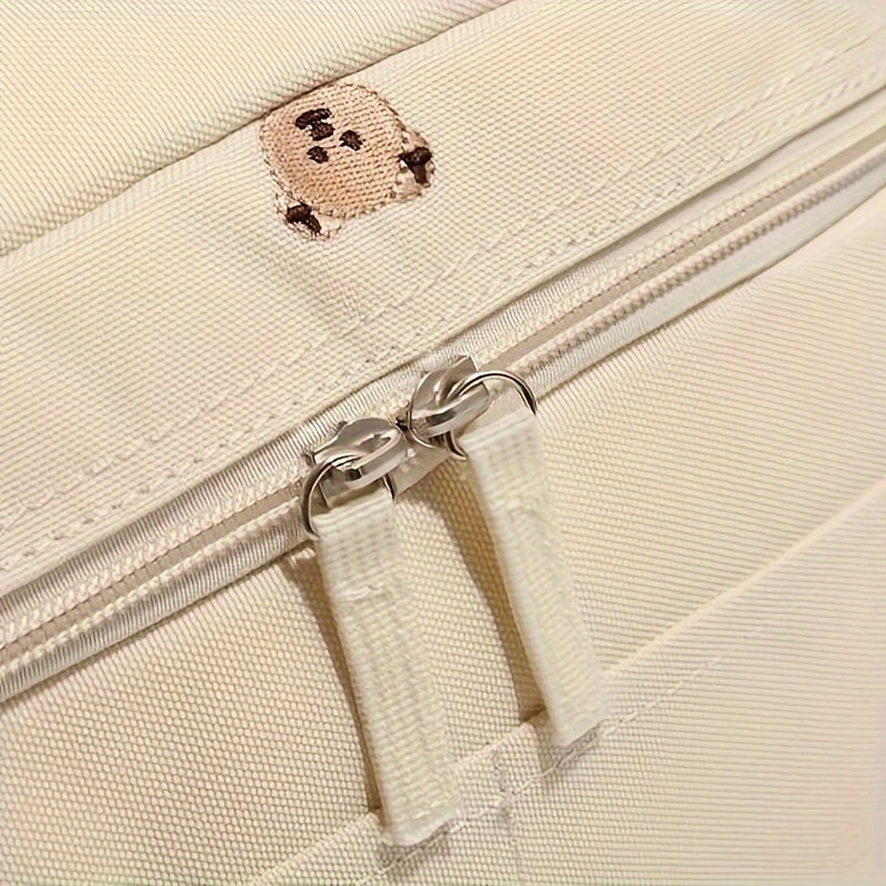 Beige Insulated Bottle Cooler Bag Stroller Storage Breastmilk Preservation