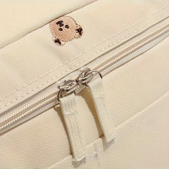 Beige Insulated Bottle Cooler Bag Stroller Storage Breastmilk Preservation