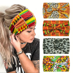 Boho Leopard Pattern Headband for Women Girls