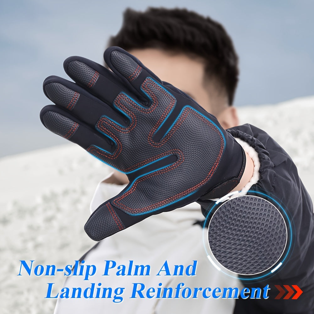 Winter Touch Screen Warm Gloves Windproof Outdoor Sports Anti skid