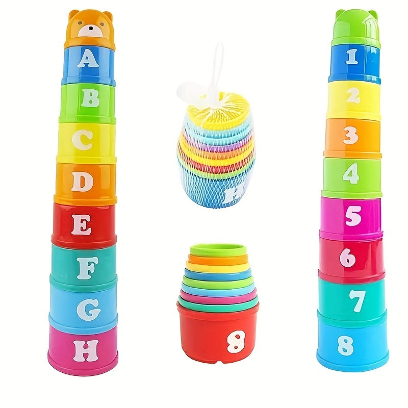 Fun Number Stacking Cup Science & Education Bath Toys