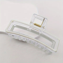 Enamel Painted Hairclip Plastic Hair Claw Hollow Hairclip