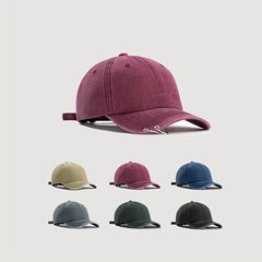 Vintage Distressed Baseball Cap Solid Sun Hat Unisex Dad Hats