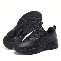 Waterproof Faux Leather Chunky Sneakers Comfortable Travel Shoes