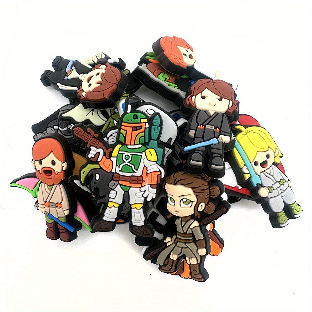 25pcs PVC Cartoon Shoe Charm Buckle Sandal Clogs Accessories