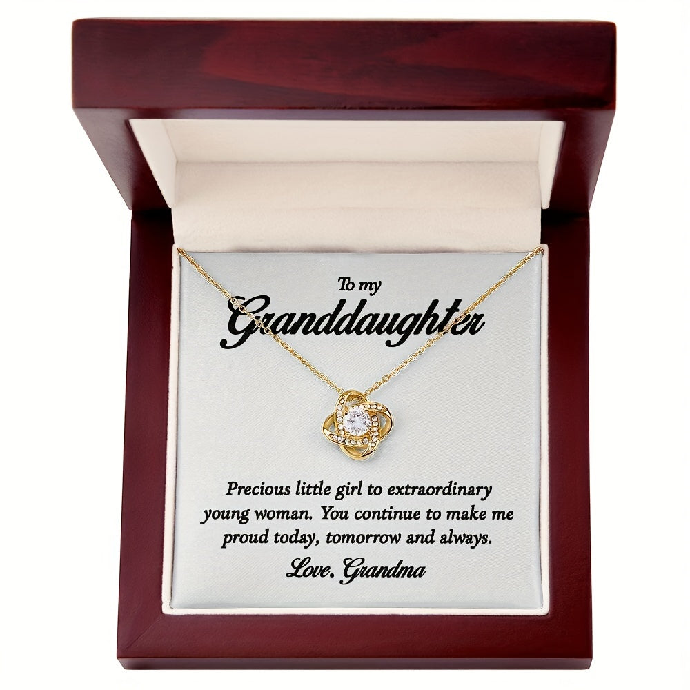 Granddaughter Birthday Pendant Necklace - Special Gift from Grandma
