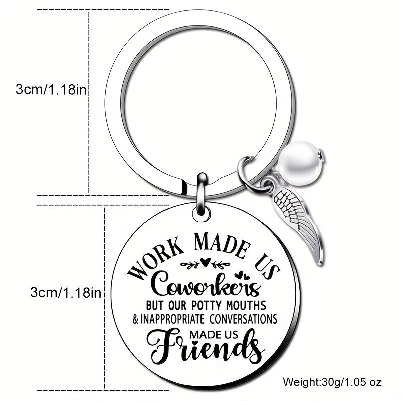 8pcs Coworker Appreciation Keychain Goodbye Gift Friendship Keychain