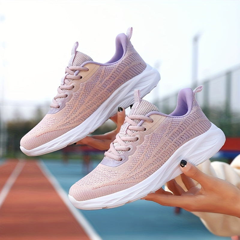 Women's Mesh Sneakers Lace Up Non slip Running Shoes Comfort Soft Sole