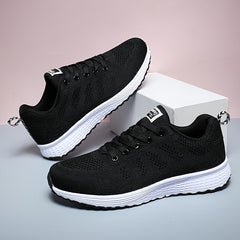 Men's Knit Anti-Skid Lace Up Casual Elevator Shoes