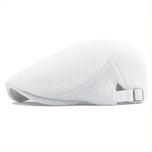 Men's Mesh Beret Hat Breathable Summer Hat