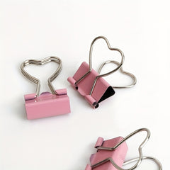 2pcs 19mm Heart Binder Clips - Creative & Organized