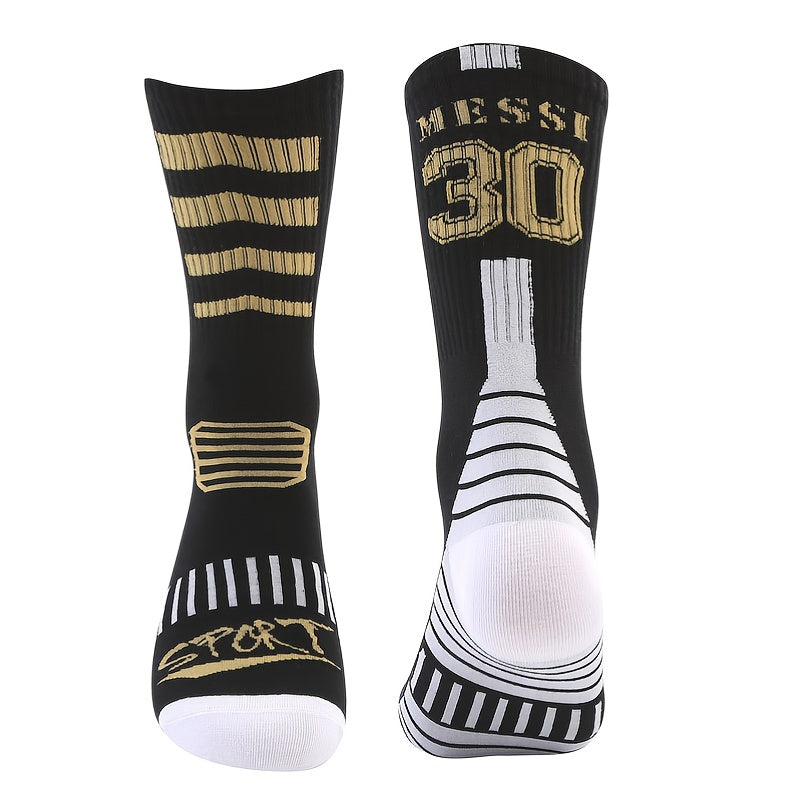 1pair Crew Socks Football Socks Thin Sports Socks Sweat absorbing Wear resistant