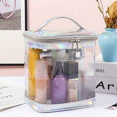 Colorful Transparent Cosmetic Bag Waterproof Large Capacity Fitness Wash Bag