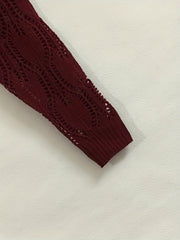V Neck Cut Out Sweater for Women