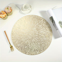 4pcs Round Placemats Heat Insulation Mat Nordic Placemat Decorative Mat