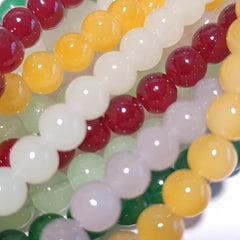 98pcs Crystal Round Beads Bracelet Bangle Jewelry Making Accessories